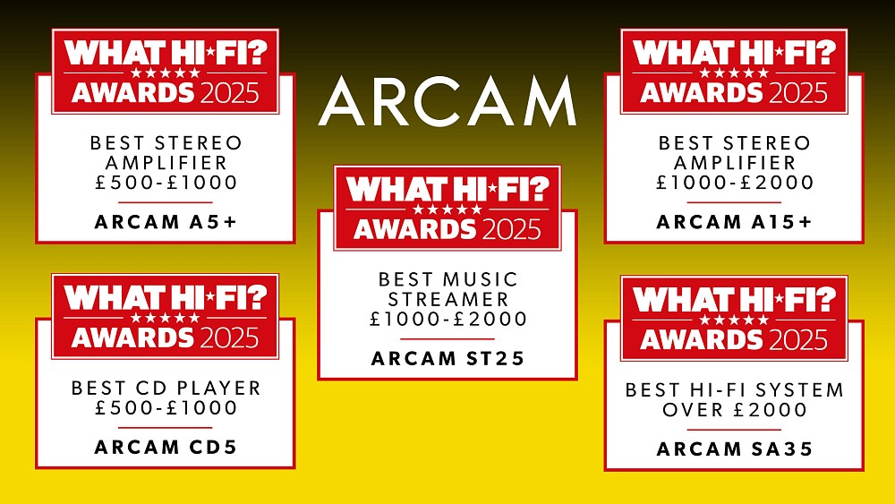 Arcam торжествует: пять моделей получили What Hi-Fi? Awards 2025